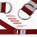 RDX P8 Non-Slip Cotton Yoga Strap with Rust Proof Steel D-Ring Buckle - Black