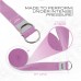 RDX P8 Non-Slip Cotton Yoga Strap with Rust Proof Steel D-Ring Buckle - Black