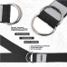 RDX P8 Non-Slip Cotton Yoga Strap with Rust Proof Steel D-Ring Buckle - Red