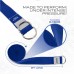 RDX P8 Non-Slip Cotton Yoga Strap with Rust Proof Steel D-Ring Buckle - Red