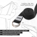 RDX P8 Non-Slip Cotton Yoga Strap with Rust Proof Steel D-Ring Buckle - Red