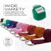 RDX P8 Non-Slip Cotton Yoga Strap with Rust Proof Steel D-Ring Buckle - Red