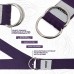 RDX P8 Non-Slip Cotton Yoga Strap with Rust Proof Steel D-Ring Buckle - Red