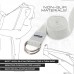 RDX P8 Non-Slip Cotton Yoga Strap with Rust Proof Steel D-Ring Buckle - Red