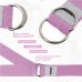 RDX P8 Non-Slip Cotton Yoga Strap with Rust Proof Steel D-Ring Buckle - Red