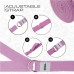 RDX P8 Non-Slip Cotton Yoga Strap with Rust Proof Steel D-Ring Buckle - Purple