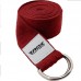 RDX P8 Non-Slip Cotton Yoga Strap with Rust Proof Steel D-Ring Buckle - MAROON