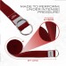 RDX P8 Non-Slip Cotton Yoga Strap with Rust Proof Steel D-Ring Buckle - MAROON