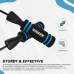 RDX X2 Adjustable 10.3ft Non-Slip Memory Foam Soft Handles Skipping Rope - Blue