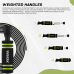RDX X2 Adjustable 10.3ft Non-Slip Memory Foam Soft Handles Skipping Rope - Green