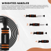 RDX X2 Adjustable 10.3ft Non-Slip Memory Foam Soft Handles Skipping Rope - Orange