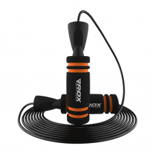 RDX X2 Adjustable 10.3ft Non-Slip Memory Foam Soft Handles Skipping Rope - Orange
