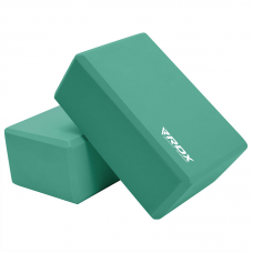 RDX YB EVA Foam Yoga Block Non-Slip Brick - Green
