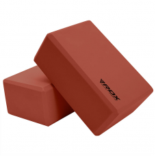 RDX YB EVA Foam Yoga Block Non-Slip Brick - Brown
