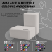RDX YB EVA Foam Yoga Block Non-Slip Brick - White