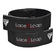 RDX T2 Wrist Straps for Lace-Up Boxing Gloves - Black