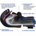RDX F6 KARA Boxing Gloves u0026 Focus Pads - Blue / 16oz