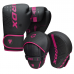 RDX F6 KARA Boxing Gloves u0026 Focus Pads - Silver / 12oz