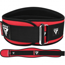 RDX X3 6.5 INCH  Weightlifting Neoprene Gym Belt - Red / L