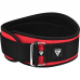 RDX X3 6.5 INCH  Weightlifting Neoprene Gym Belt - Red / L