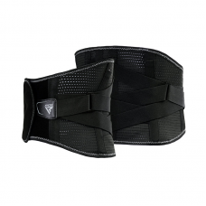 RDX PB Adjustable Waist Support Belt Lumber Padded for Lower Back Pain - L / Black