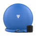 RDX B2 Inflatable Yoga Ball with Anti-Slip Base, Resistance Tubes u0026 Air Pump - Red / 65cm