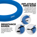 RDX B2 Inflatable Yoga Ball with Anti-Slip Base, Resistance Tubes u0026 Air Pump - Blue / 75cm