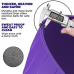 RDX B2 Inflatable Yoga Ball with Anti-Slip Base, Resistance Tubes u0026 Air Pump - Purple / 75cm