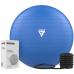 RDX B1 Inflatable Anti-Slip Yoga Ball with Portable Foot Air Pump - Blue / 45cm