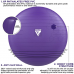 RDX B1 Inflatable Anti-Slip Yoga Ball with Portable Foot Air Pump - Blue / 45cm