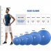 RDX B1 Inflatable Anti-Slip Yoga Ball with Portable Foot Air Pump - Blue / 45cm