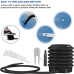 RDX B1 Inflatable Anti-Slip Yoga Ball with Portable Foot Air Pump - Blue / 45cm
