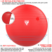 RDX B1 Inflatable Anti-Slip Yoga Ball with Portable Foot Air Pump - Blue / 45cm