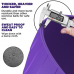 RDX B1 Inflatable Anti-Slip Yoga Ball with Portable Foot Air Pump - Blue / 55cm