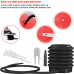 RDX B1 Inflatable Anti-Slip Yoga Ball with Portable Foot Air Pump - Pink / 55cm