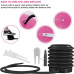RDX B1 Inflatable Anti-Slip Yoga Ball with Portable Foot Air Pump - Purple / 45cm
