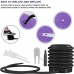 RDX B1 Inflatable Anti-Slip Yoga Ball with Portable Foot Air Pump - Purple / 45cm