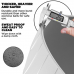 RDX B1 Inflatable Anti-Slip Yoga Ball with Portable Foot Air Pump - Silver / 65cm