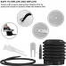 RDX B1 Inflatable Anti-Slip Yoga Ball with Portable Foot Air Pump - Silver / 75cm