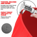 RDX B1 Inflatable Anti-Slip Yoga Ball with Portable Foot Air Pump - Silver / 75cm