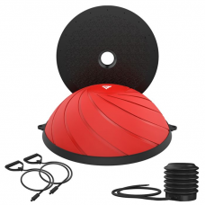 RDX TP Yoga Balance Trainer Half Ball with Resistance Tubes u0026 Air Pump - Red