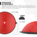 RDX TP Yoga Balance Trainer Half Ball with Resistance Tubes u0026 Air Pump - Red