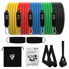 RDX L1 4-IN-1 Resistances Tubes set 10-30lbs for Home Gym Workout