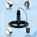 RDX SR Adjustable 10.3ft Non-Slip Memory Foam Soft Handles Skipping Rope - Blue