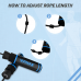 RDX SR Adjustable 10.3ft Non-Slip Memory Foam Soft Handles Skipping Rope - Blue