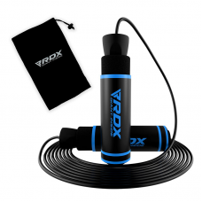 RDX SR Adjustable 10.3ft Non-Slip Memory Foam Soft Handles Skipping Rope - Blue