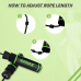 RDX SR Adjustable 10.3ft Non-Slip Memory Foam Soft Handles Skipping Rope - Green