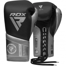 RDX K2 Mark Pro Fight Boxing Gloves - Silver / 8oz