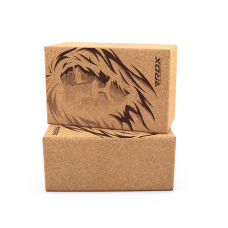 RDX D1 Cork Yoga Block Non-Slip Brick