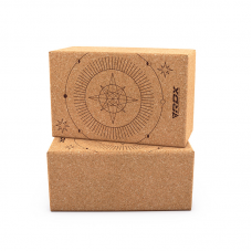 RDX D5 Cork Yoga Block Non-Slip Brick